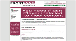 Desktop Screenshot of frontdoormarketing.co.uk